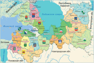 Карта Ленинградской области