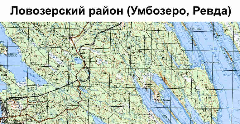 Карта Ловозерского района