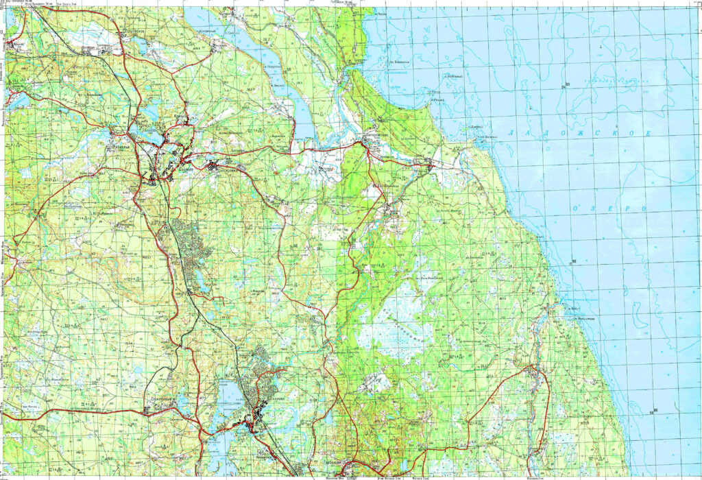 Карта лен области