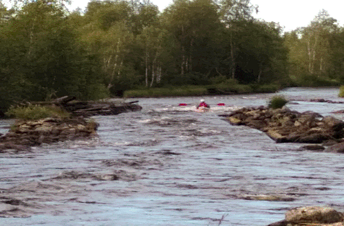Отчет о водном походе по реке Охта 2020: порог Мельничный на реке Охта