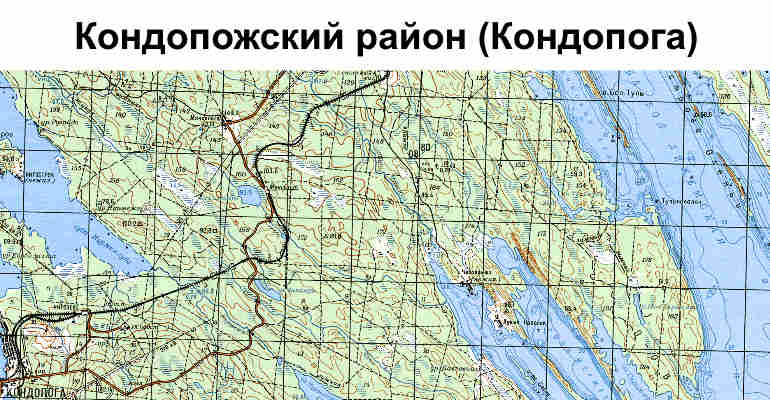 Карта Кондопожского района