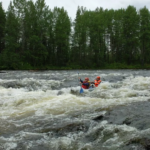 первая ступень порога Долгий (не видна с воды)