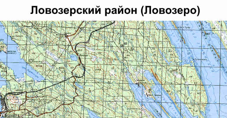 Реки Мурманской области на карте